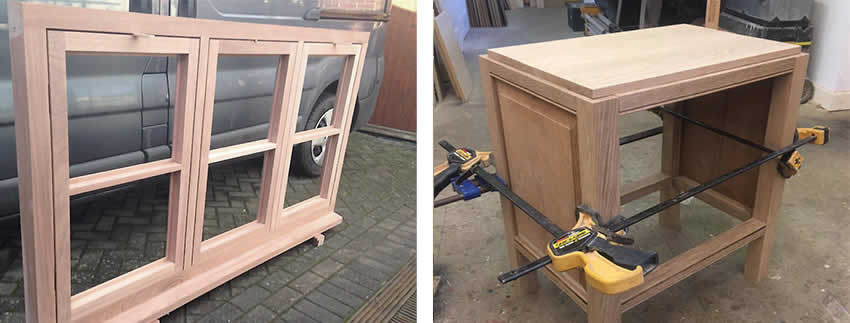 Handmade Kitchens, Bathrooms, Staircases, furniture and roofing all crafted from Timber